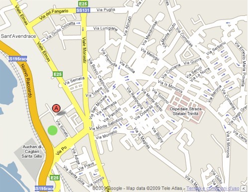 Piantina Cagliari - Via Simeto
